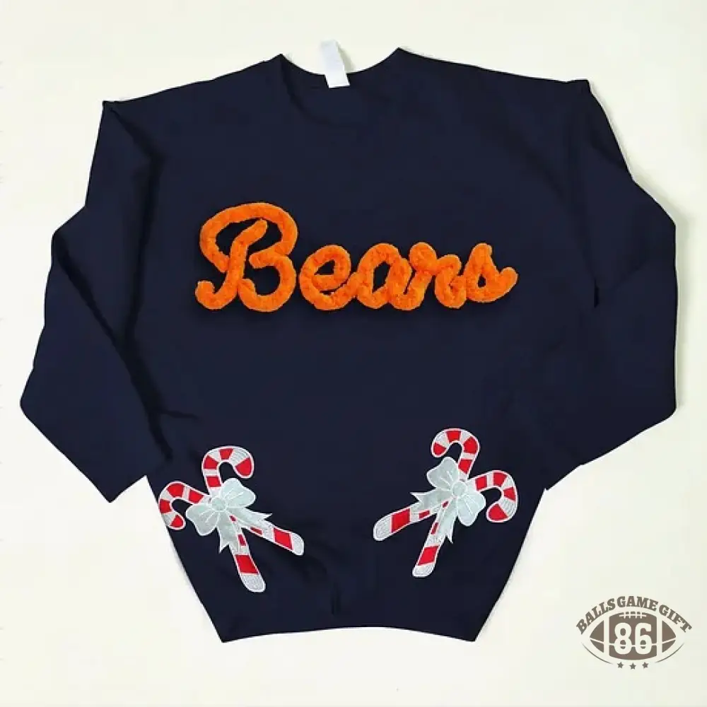 Custom Chenille Team Sweatshirt with Bow – Cozy Style & Fan Spirit 