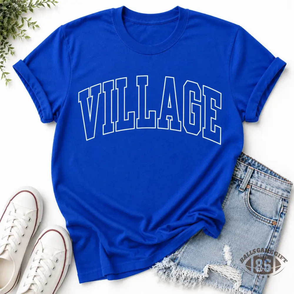Custom City Town Name Vintage Outline Varsity Letter Tee Retro College Crewneck 