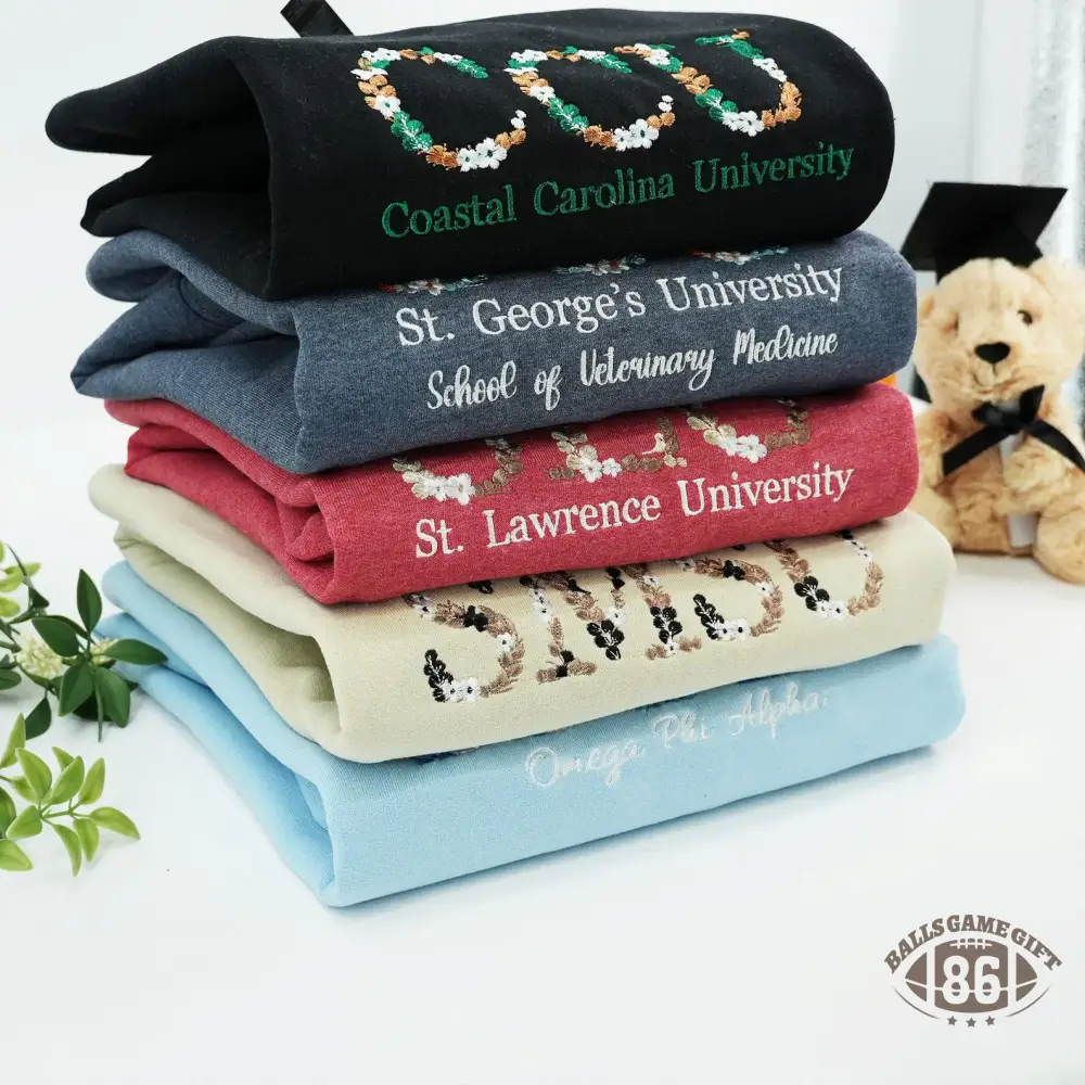 [Copy]Custom School Name Embroidered Crewneck | College Style Game Day Pullover | School Spirit Gift