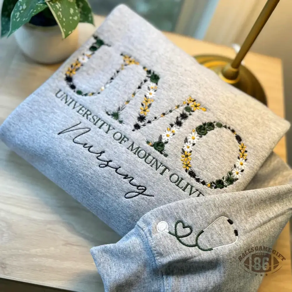 [Copy]Custom School Name Embroidered Crewneck | College Style Game Day Pullover | School Spirit Gift