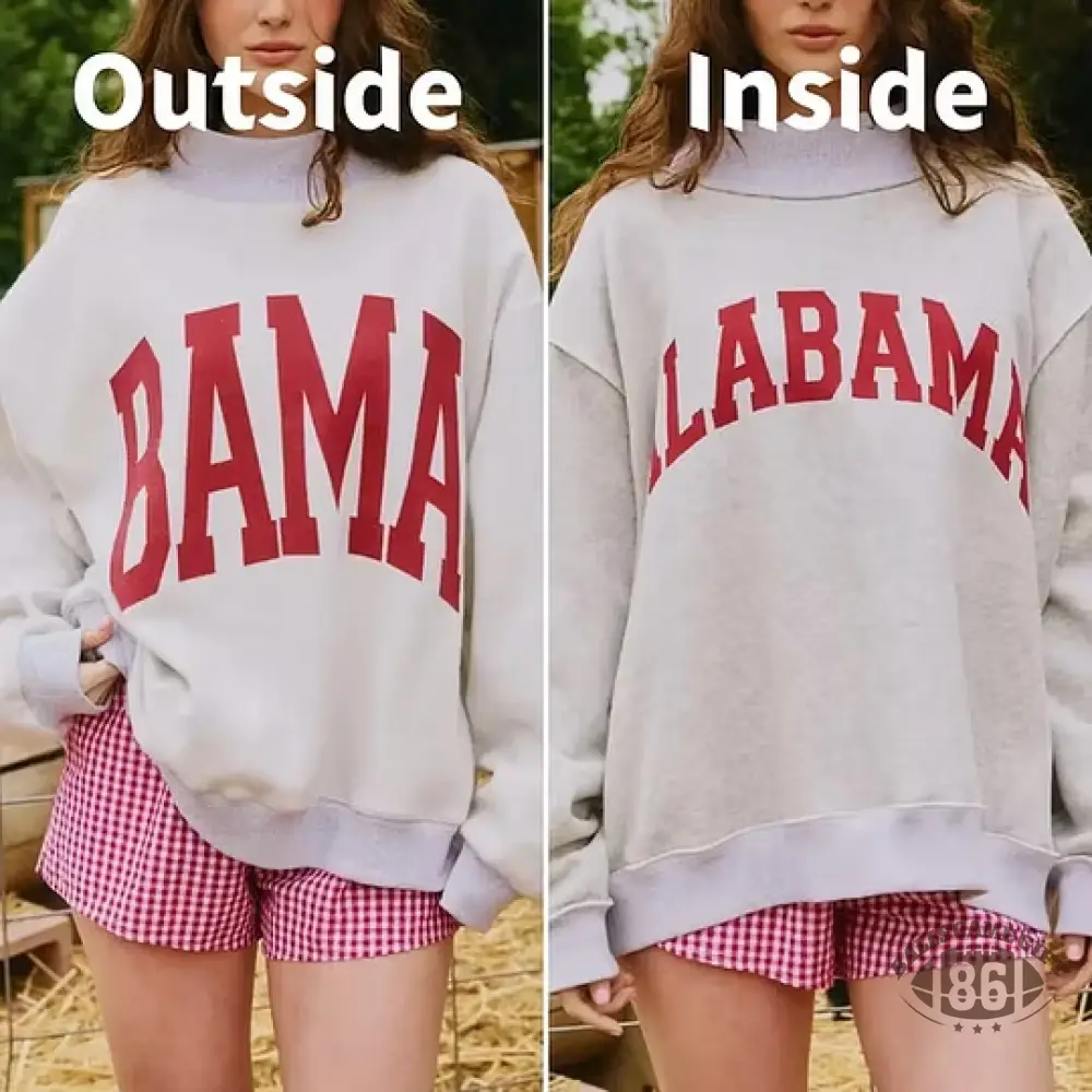 Custom College Team Game Day Oversized  Reversible Mockneck