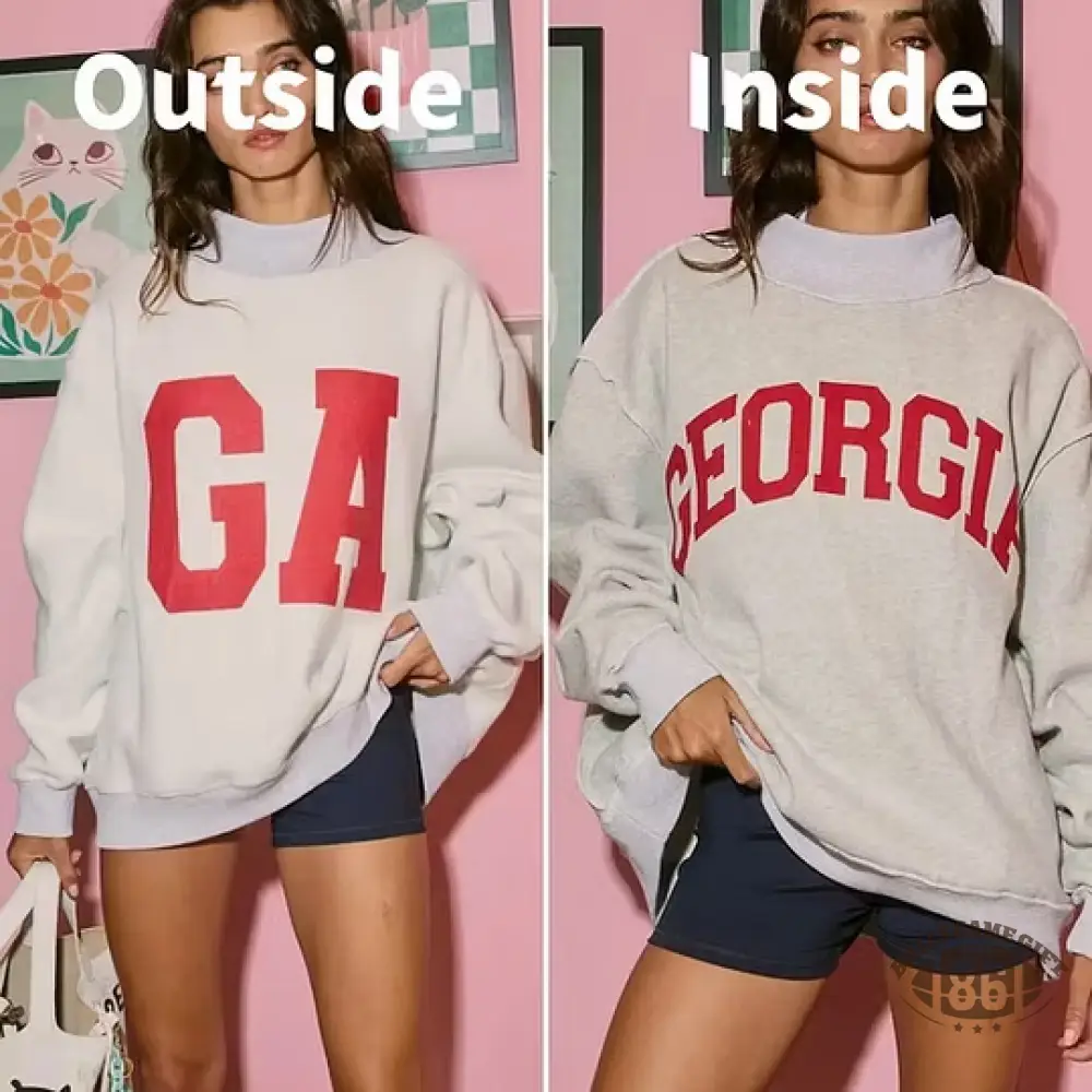 Custom College Team Game Day Oversized  Reversible Mockneck