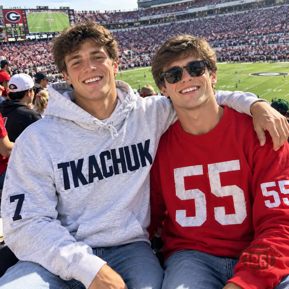 Custom Denim Team Name Player Number Patchwork Sweatshirt