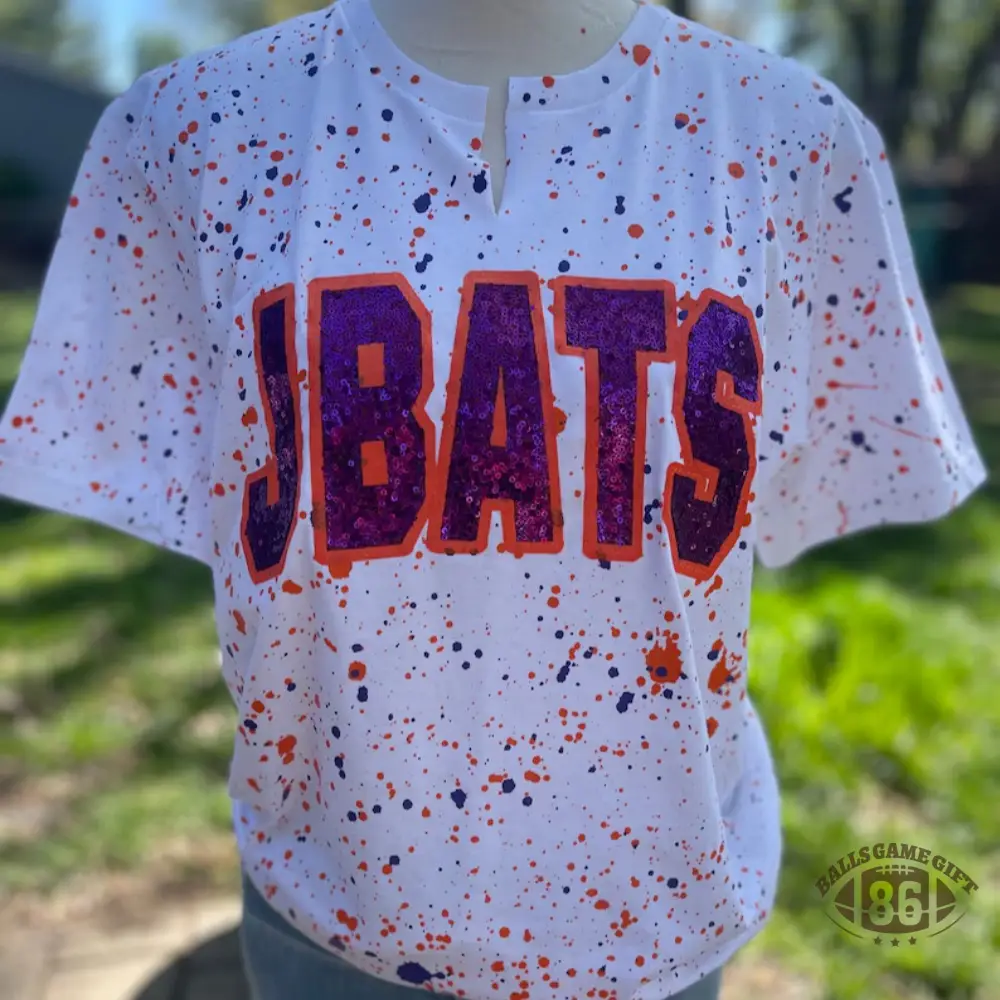 Custom Dot Mascot Sweatshirt – Sequin Embroidered Team Name Spirit Shirt ✨