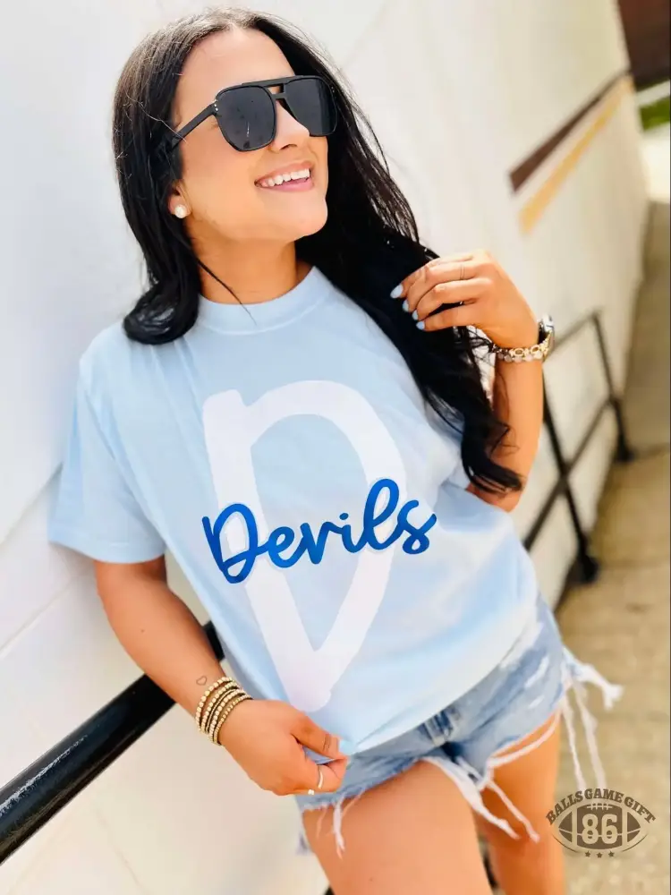 Custom Double Font Puff Glitter Graphic Tee