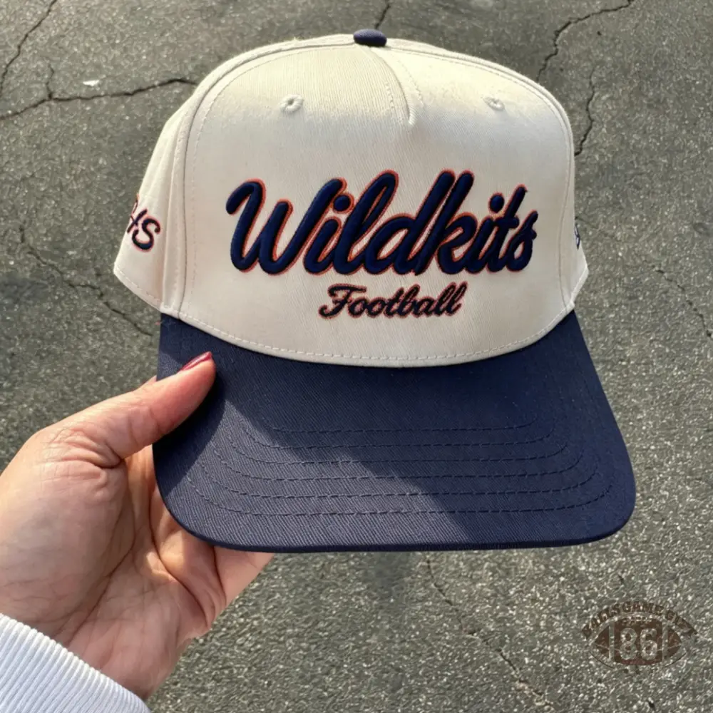 Custom Embroidered Baseball Cap | Wildkits / Evanston Varsity Style Trucker Hat