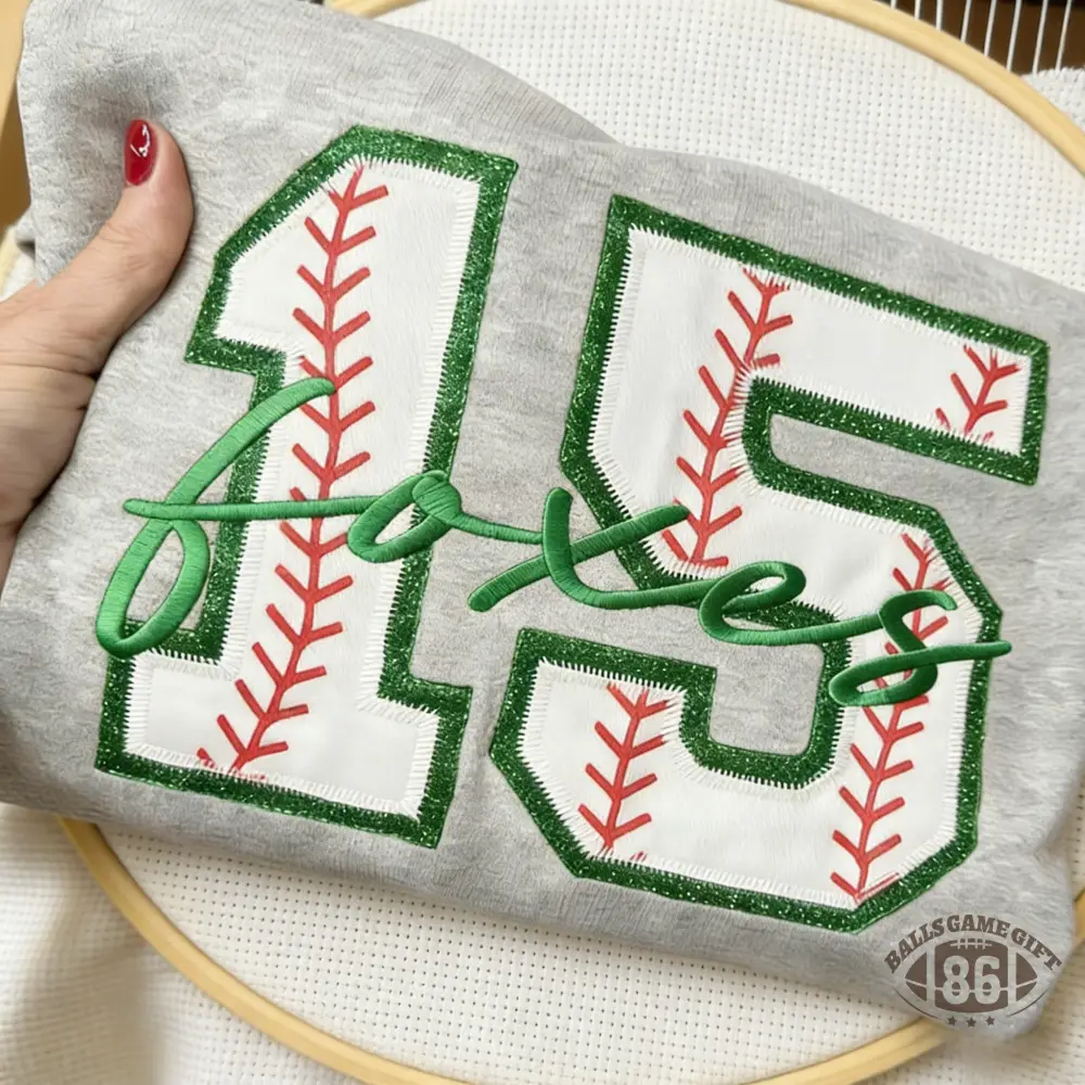 Proudstitch Custom Embroidered Sport Number Team Spirit Sweatshirt Personalized Team Apparels