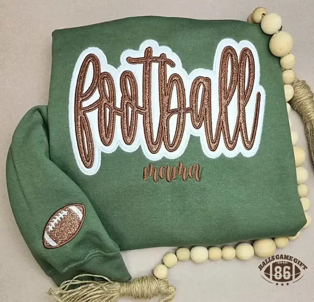 Custom Sport Mama Team Mascot  Bow Game Day Sweatshirt