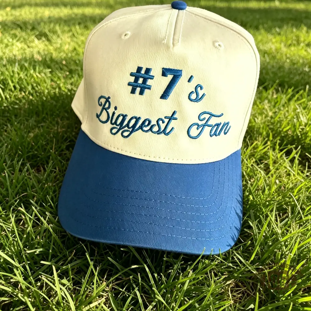 Custom Embroidered Sports Mom Hat Biggest Fan, Personalized Team Mom Style Baseball Cap