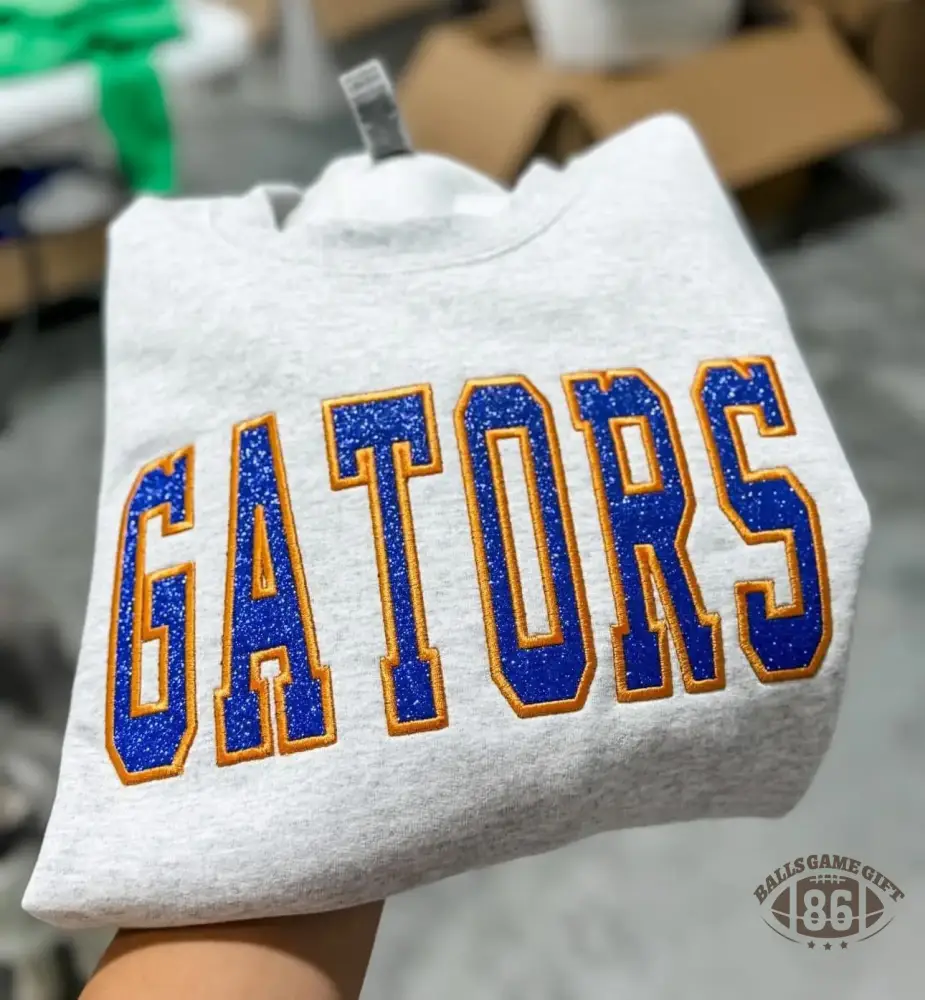 Custom Embroidered Varsity Sweatshirt & T-Shirt | Personalized Team Name Spirit Wear | Game Day Apparel