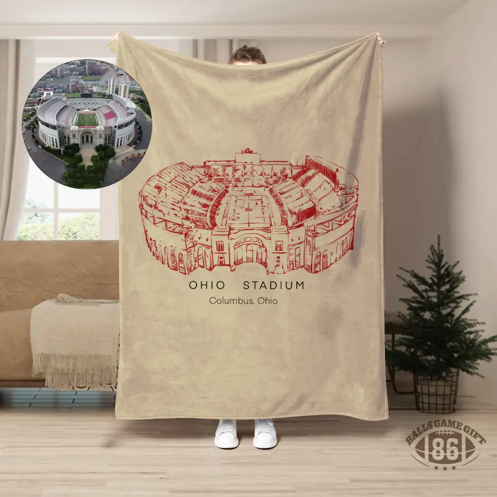 Custom Football Stadium Blanket