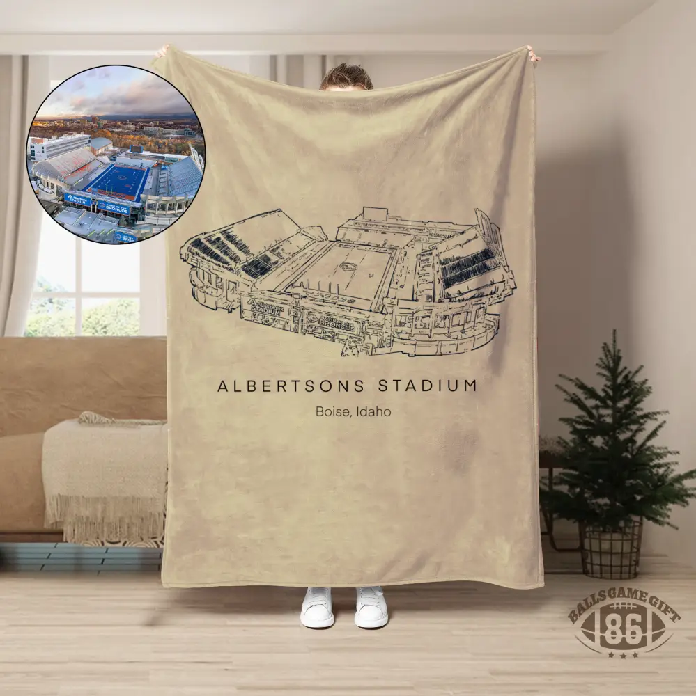 Custom Football Stadium Blanket