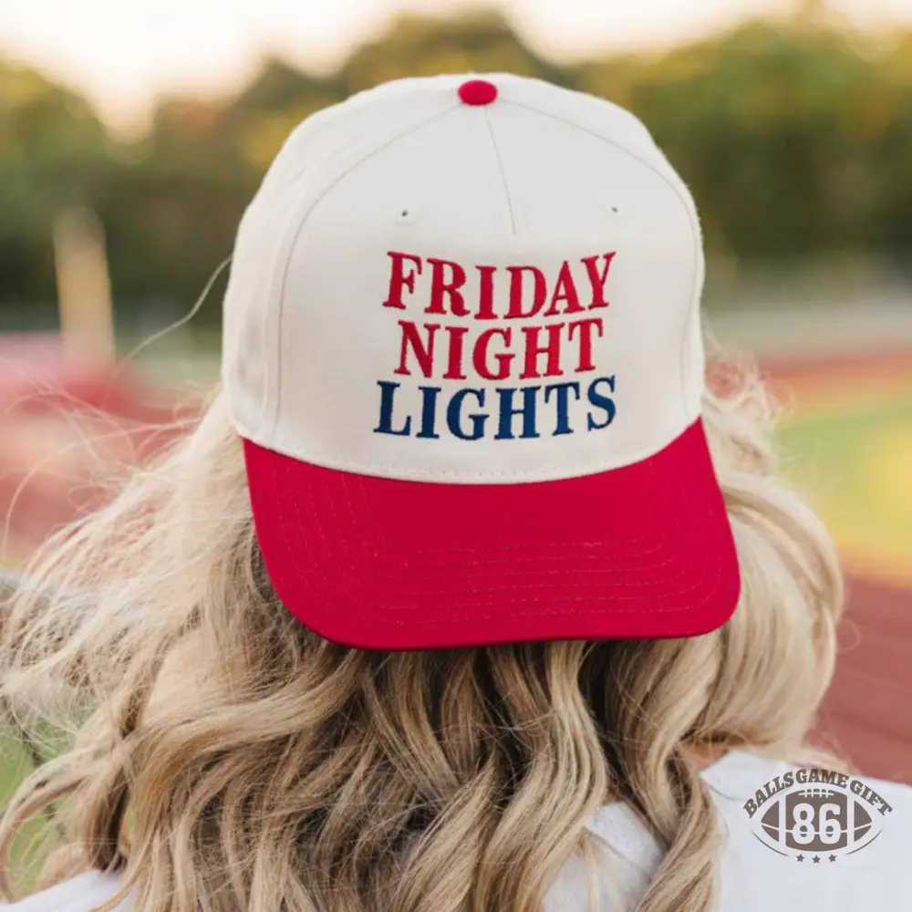 Custom Friday Night Lights & Football Nights Hat | Retro Two-Tone Game Day Cap