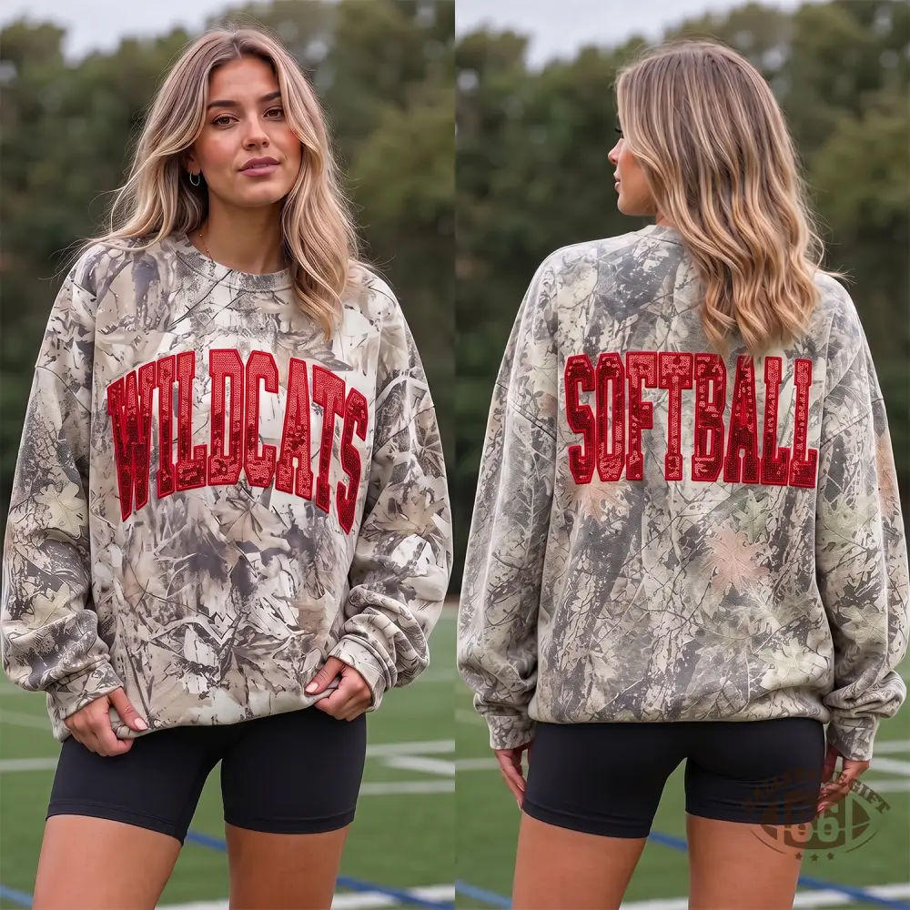 Custom Front & Back Sequin Team Name Sweatshirt | Personalized Game Day Embroidered Crewneck