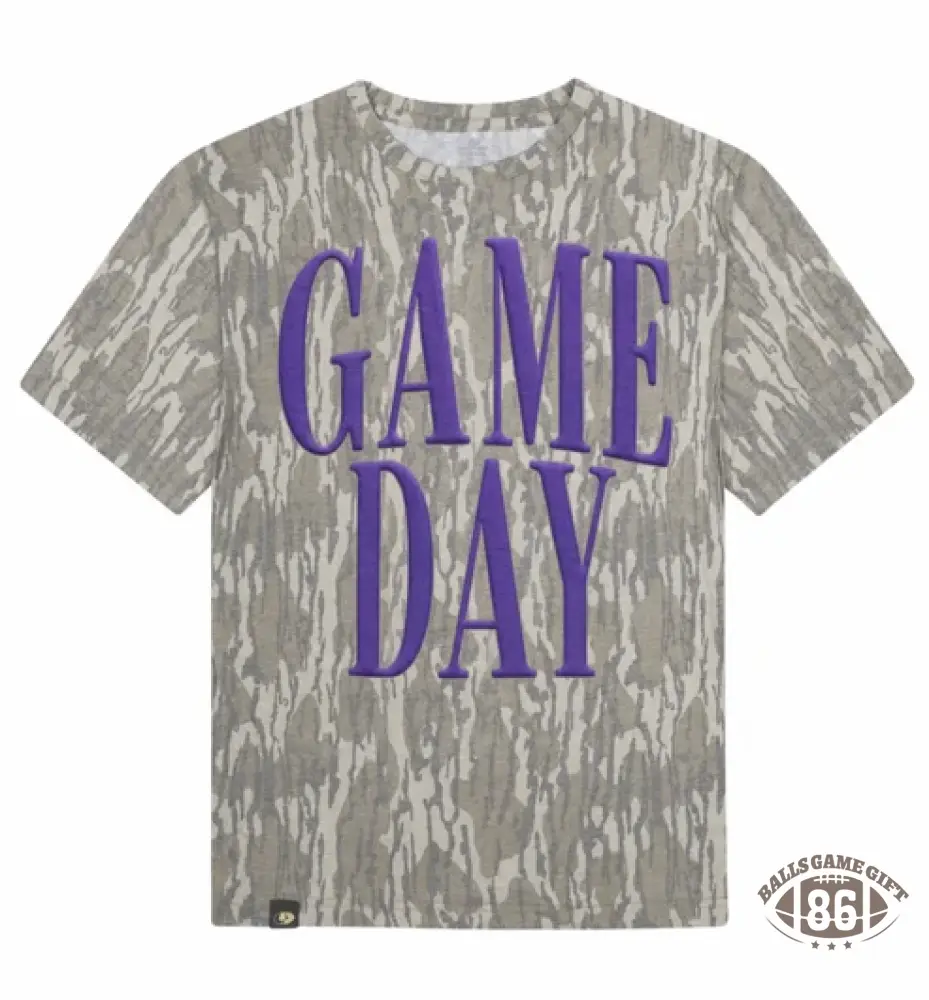 Custom Game Day Team Name & Back Number Textured T‑Shirt