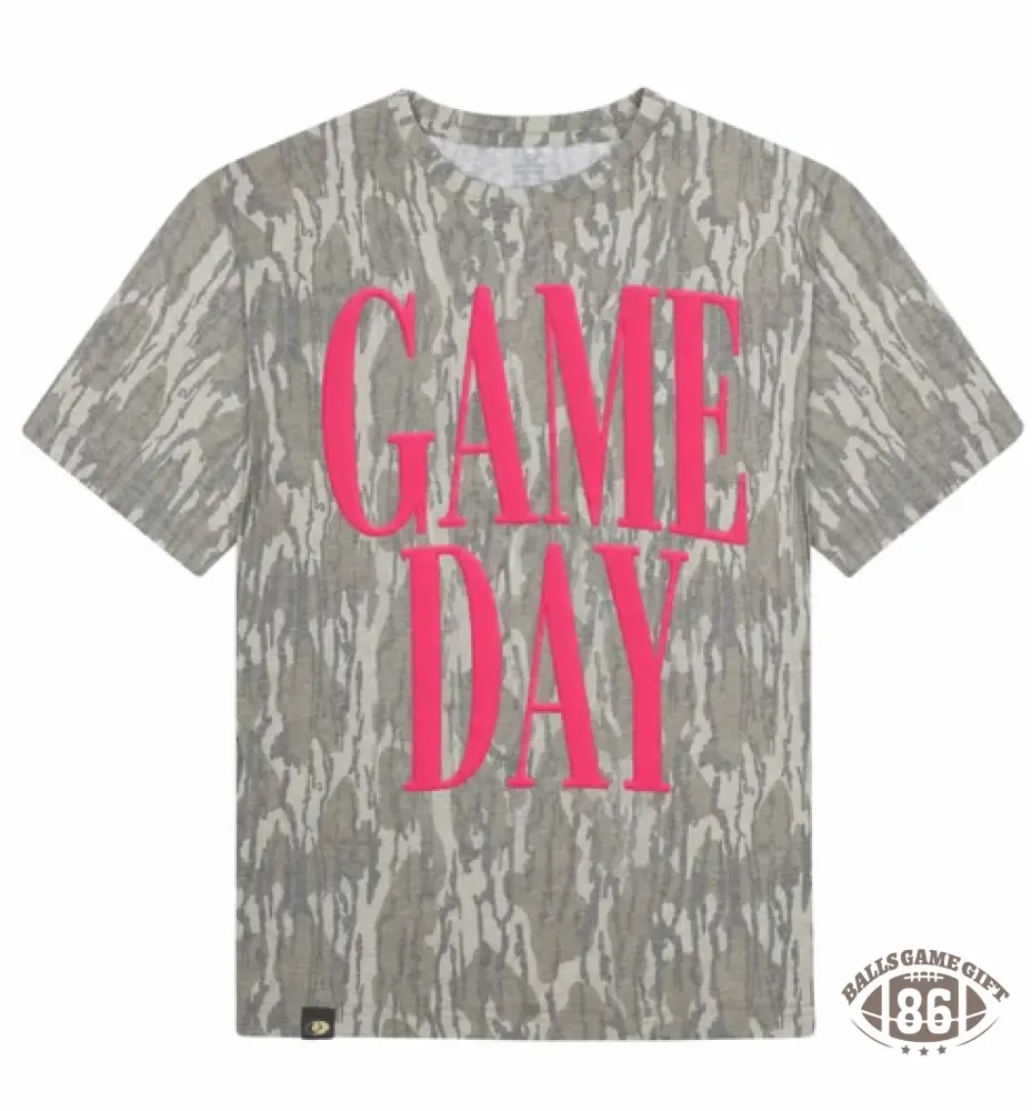 Custom Game Day Team Name & Back Number Textured T‑Shirt