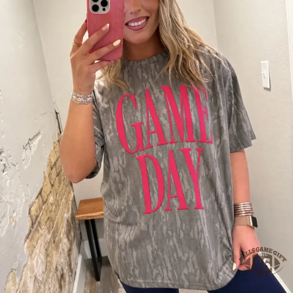 Custom Game Day Team Name & Back Number Textured T‑Shirt