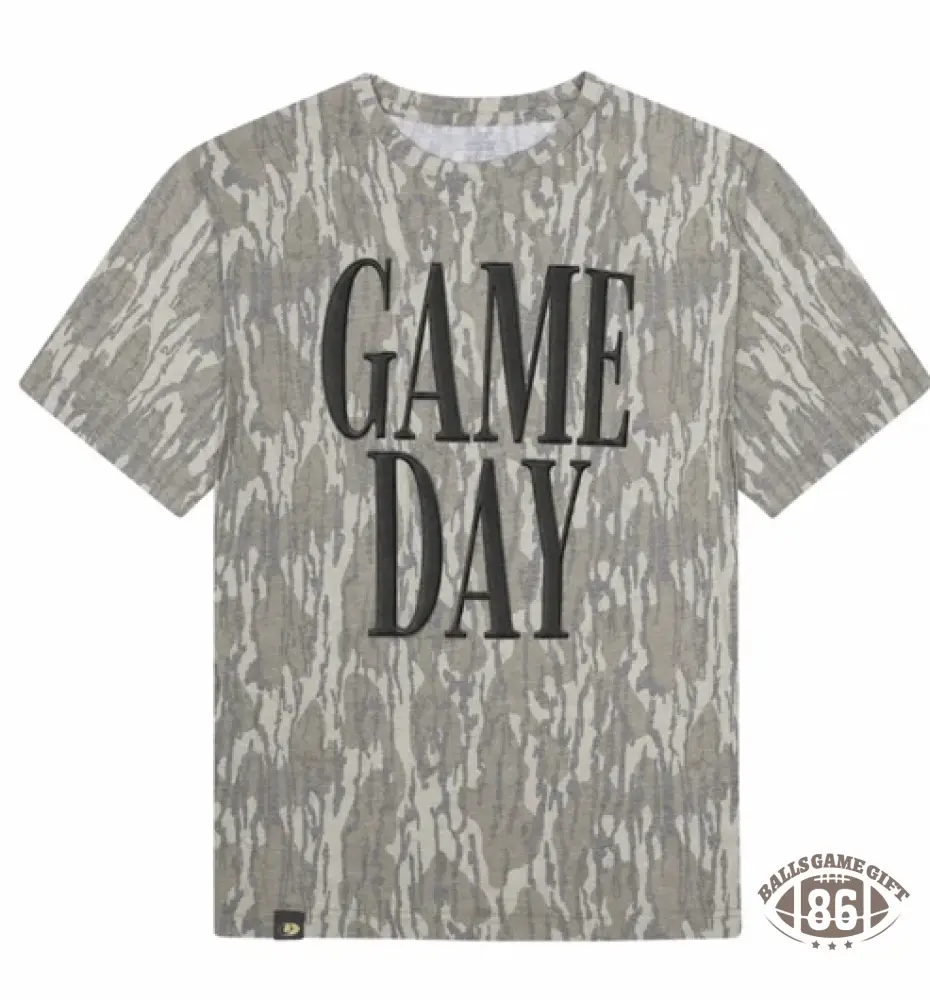 Custom Game Day Team Name & Back Number Textured T‑Shirt