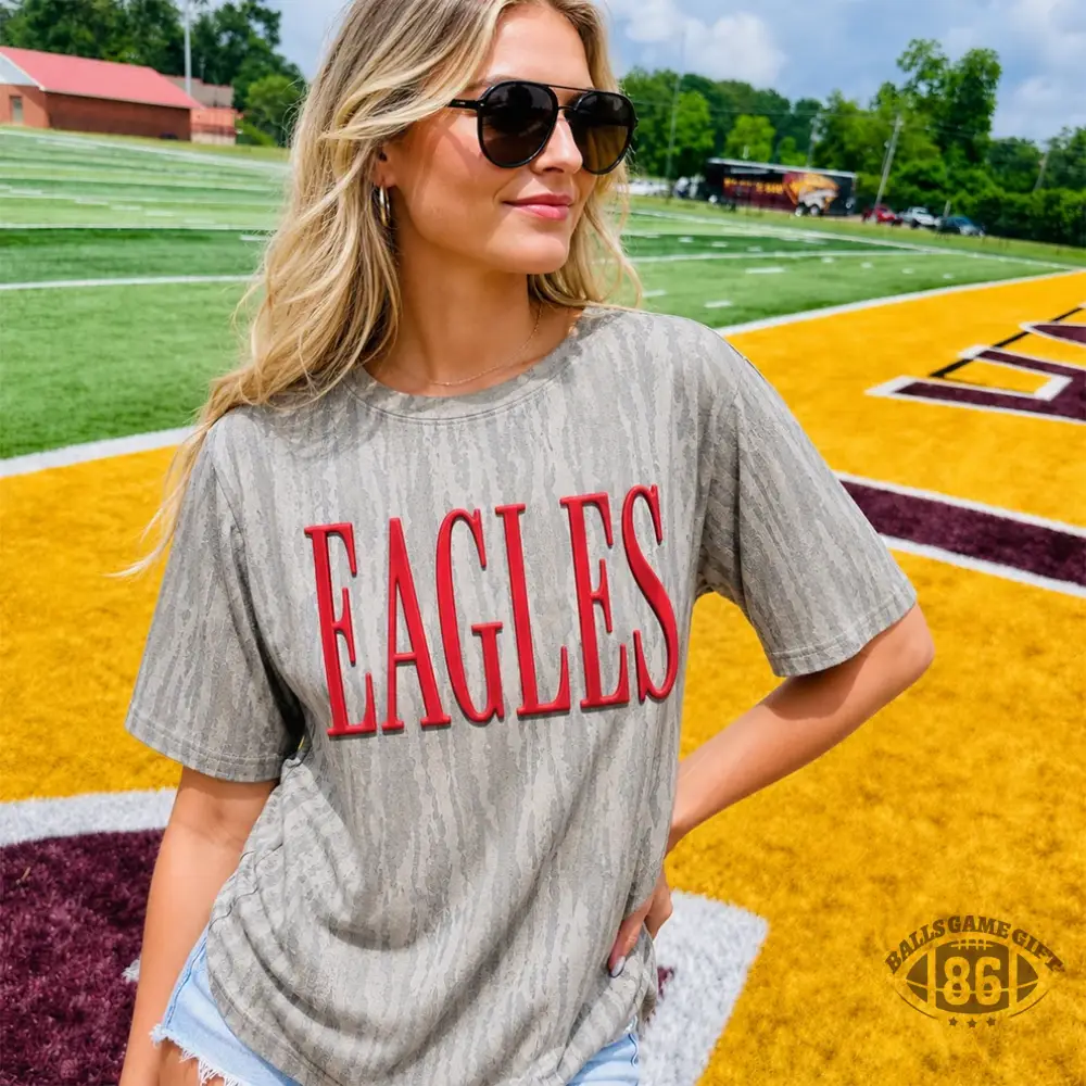 Custom Game Day Team Name & Back Number Textured T‑Shirt