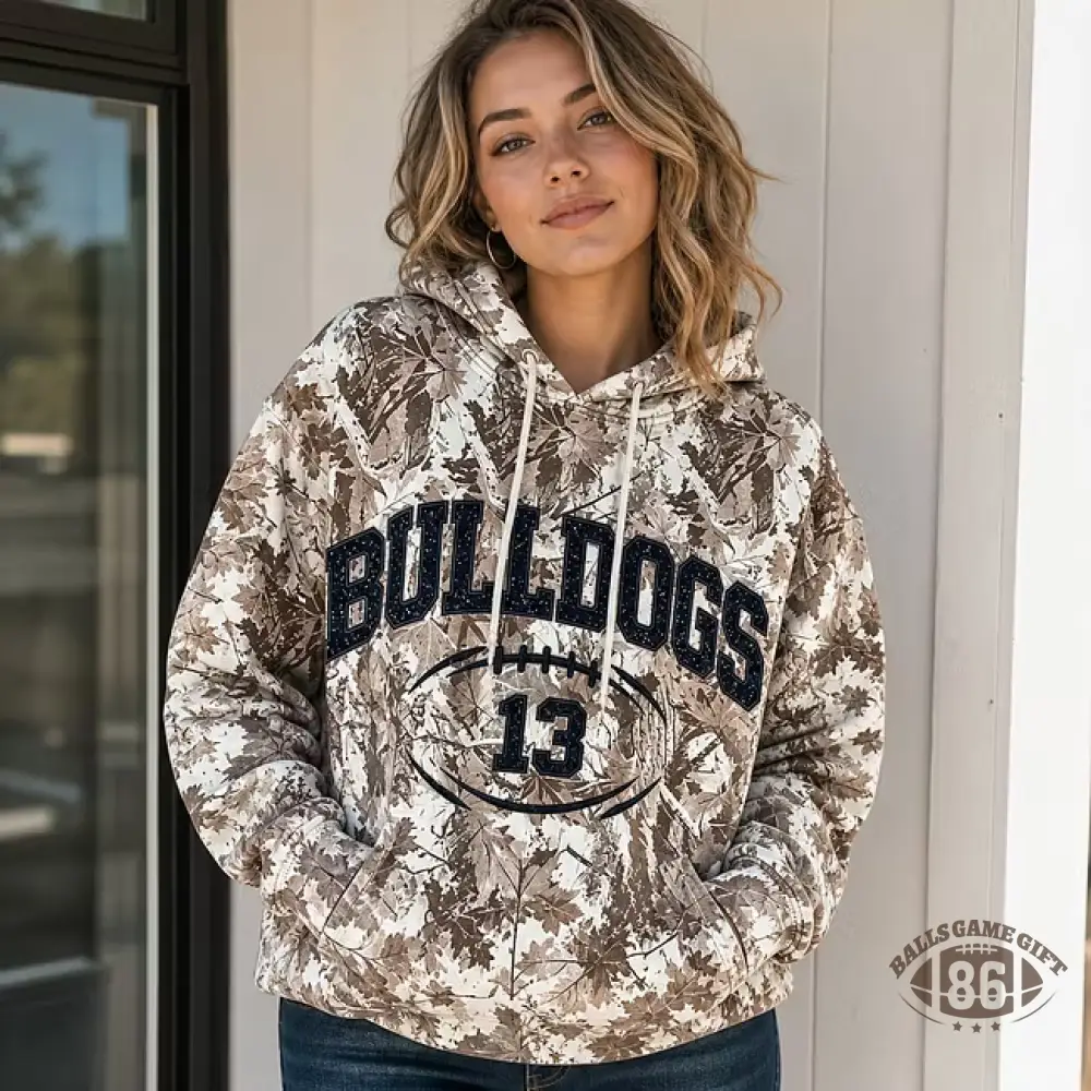 Custom Glitter Football Mom Sweatshirt, Personalized Name & Number Game Day Crewneck