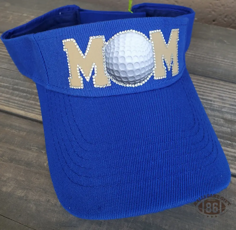 Custom Golf Mom Embroidered Visor ⛳ | Personalized Adjustable Sun Hat | Golf Mom Gift