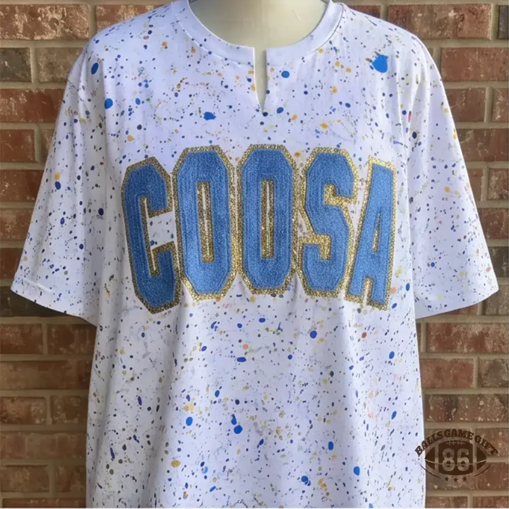 Custom Handmade Dot Mascot shirt Custom Sequin Embroidery Team Name Sweatshirt