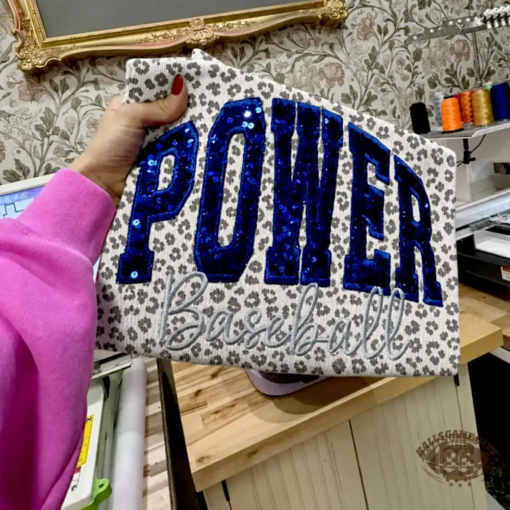 Custom Leopard Print Gameday Quarter Zip | Sequin Team Name for Game Day