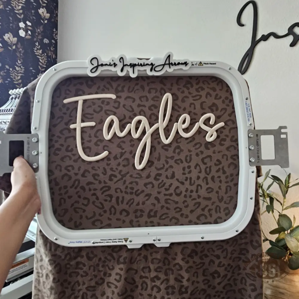 Custom Leopard Puff Embroidered Sweatshirt & T-Shirt | Personalized Script Name Crewneck | School Spirit & Game Day Wear