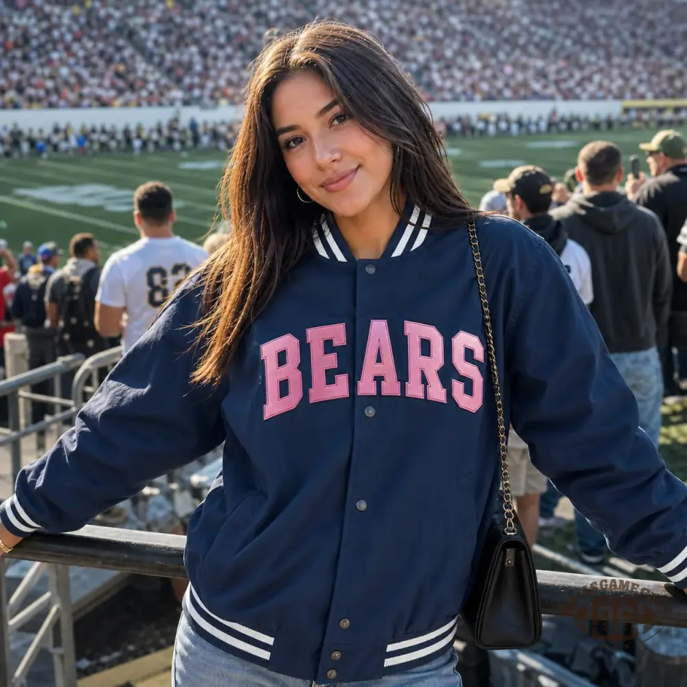 Custom Metallic 3D Varsity Jacket | Personalized Team Name Game Day Bomber