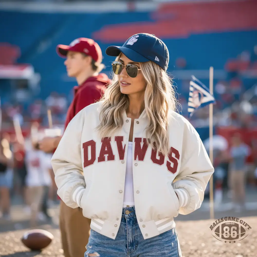 Custom Metallic 3D Varsity Jacket | Personalized Team Name Game Day Bomber