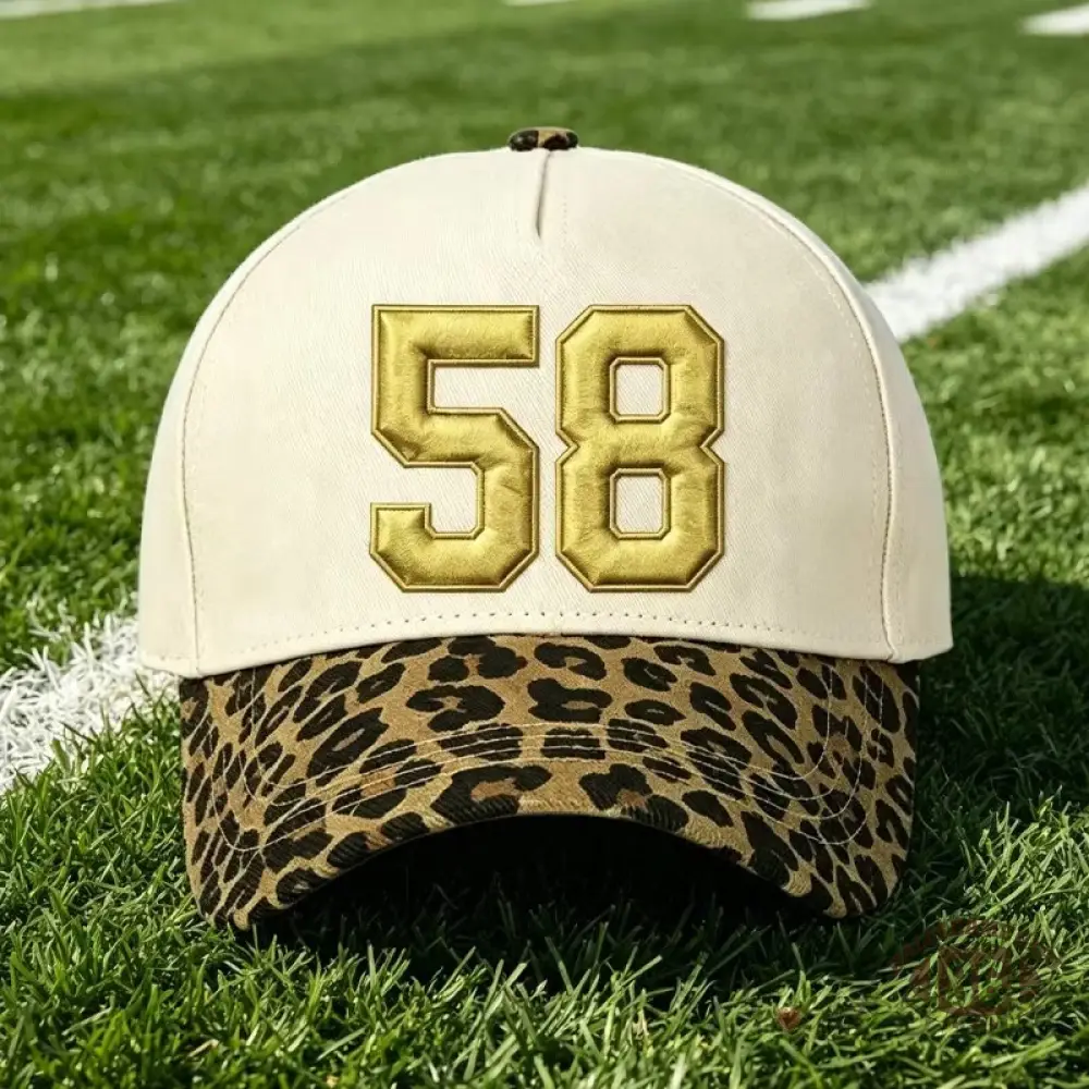  Custom Metallic Puff Number Cap Team and School Spirit Game Day Baseball Hat
