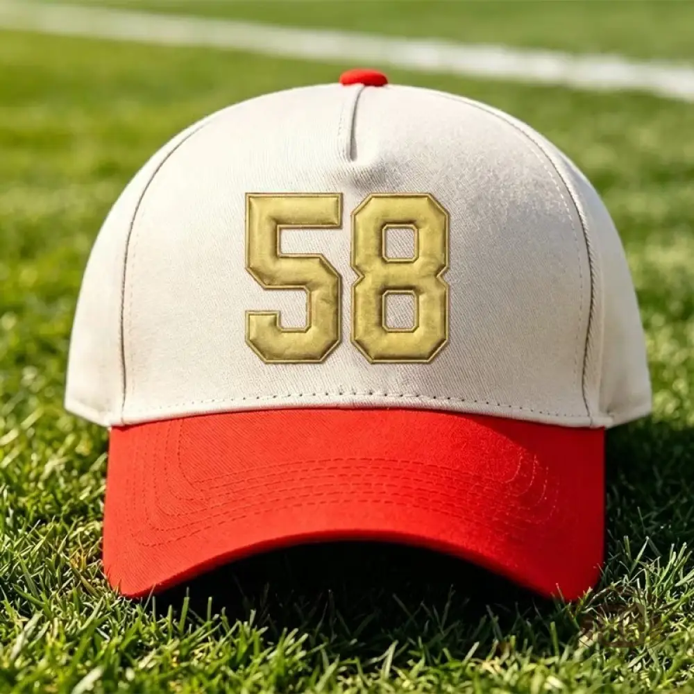  Custom Metallic Puff Number Cap Team and School Spirit Game Day Baseball Hat