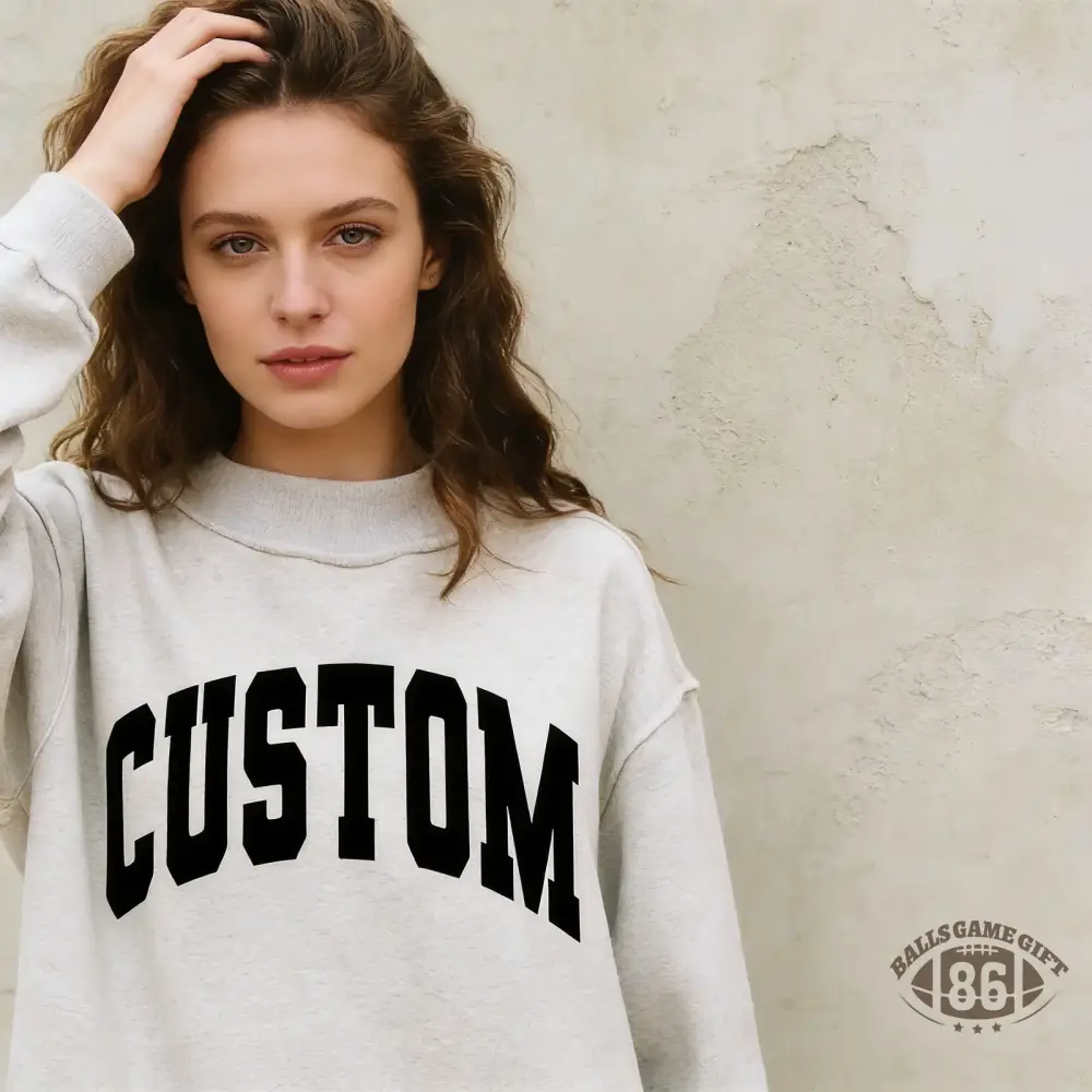 Custom Mockneck Sweatshirt - Reversible Team College Crewneck 