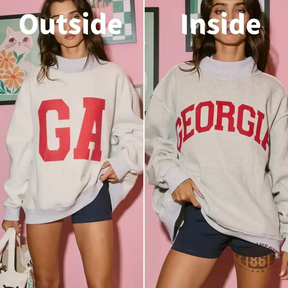 Custom Mockneck Sweatshirt - Reversible Team College Crewneck 