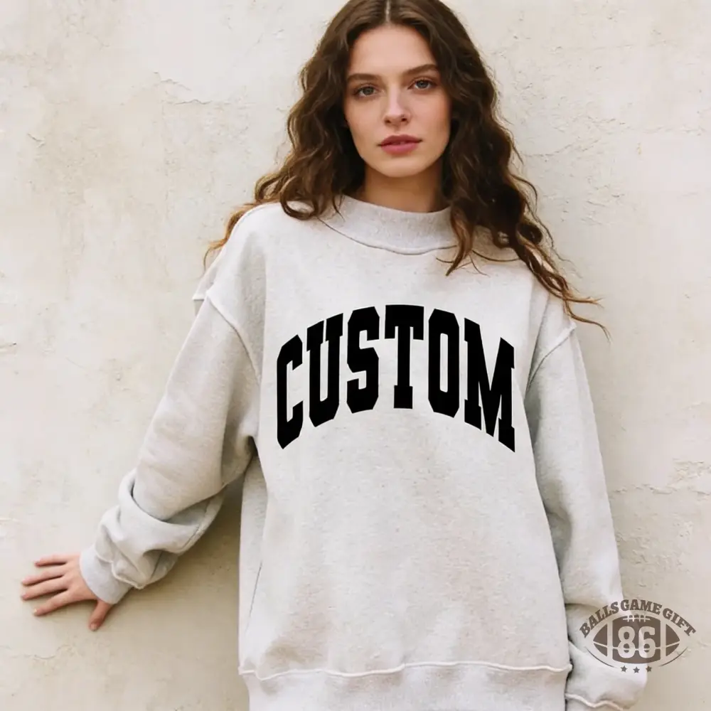 Custom Mockneck Sweatshirt - Reversible Team College Crewneck 