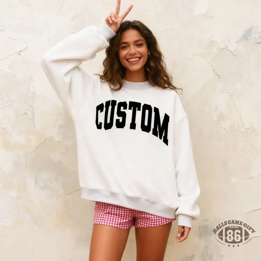 Custom Mockneck Sweatshirt - Reversible Team College Crewneck 