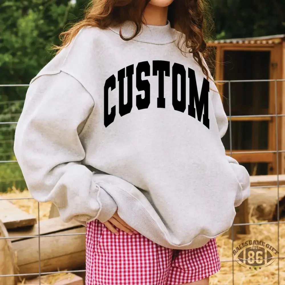Custom Mockneck Sweatshirt - Reversible Team College Crewneck 