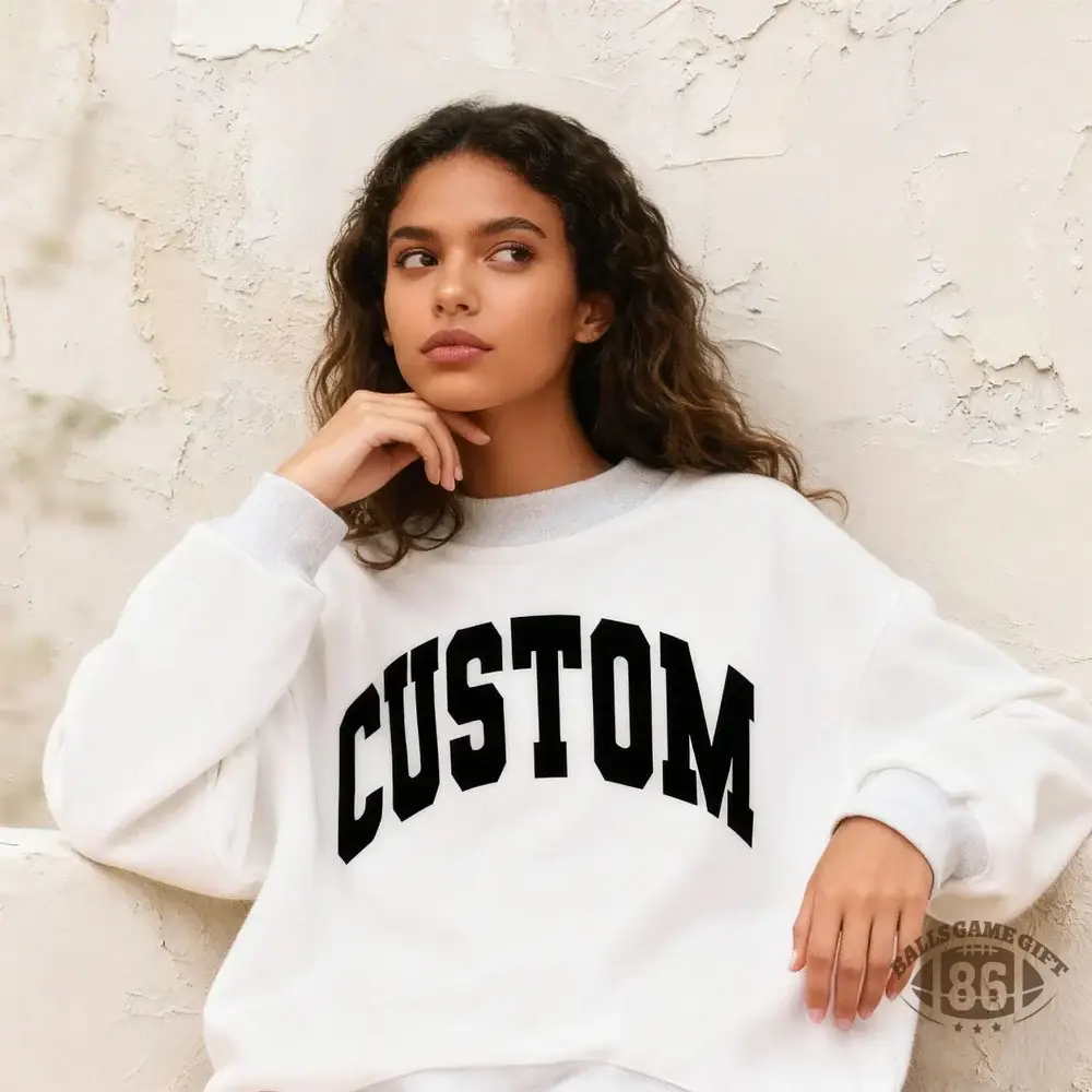 Custom Mockneck Sweatshirt - Reversible Team College Crewneck 