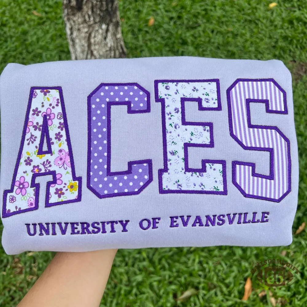 Custom Patch Letter Sweatshirt – Cute, Unique & Perfect for School Spirit Game Days