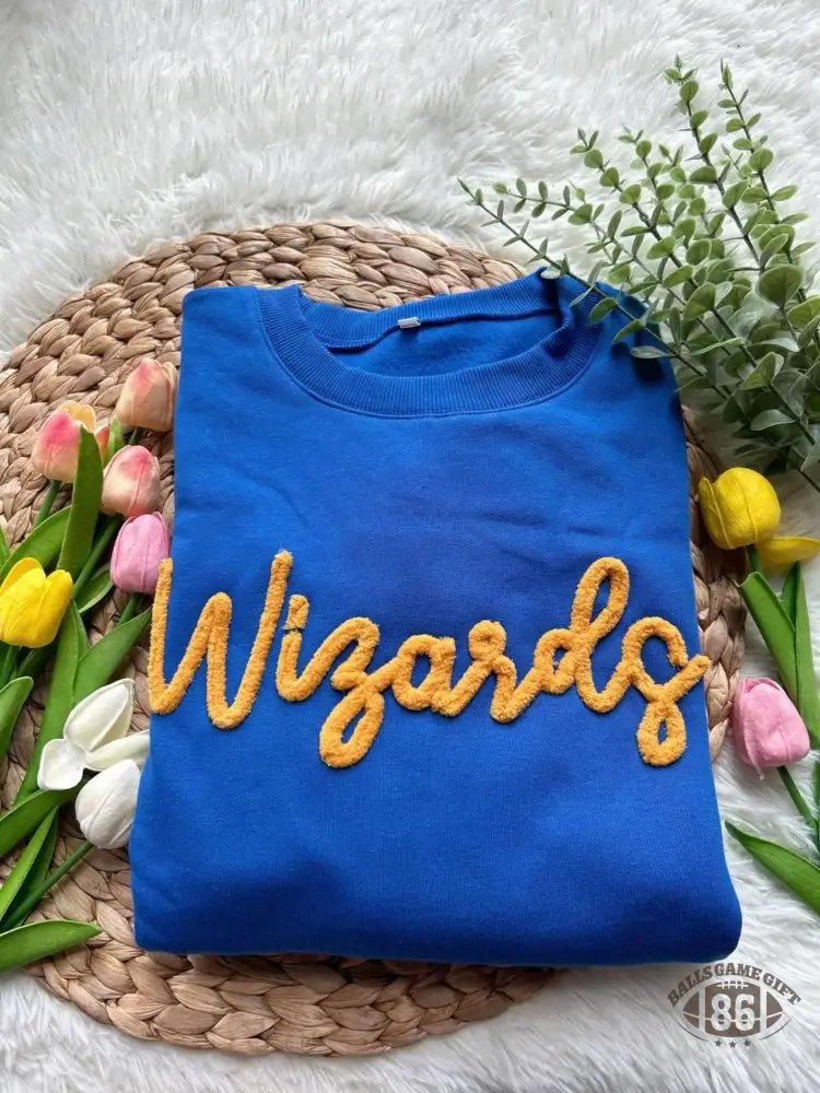 Custom Plush Chenille Team Mascot Sweatshirt | Game Day School Spirit Team Matching Gifts