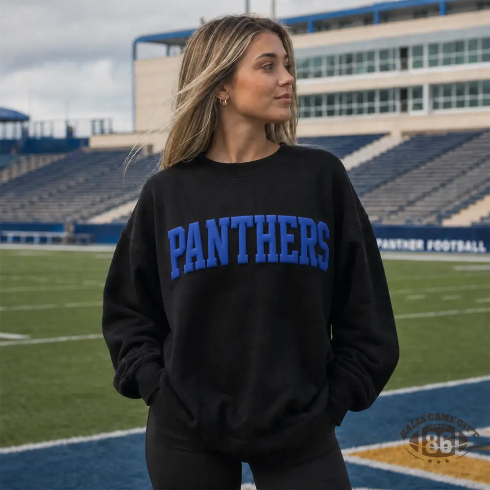 Custom Puff Front‑Back Team Number Sports Sweatshirt For Game Day