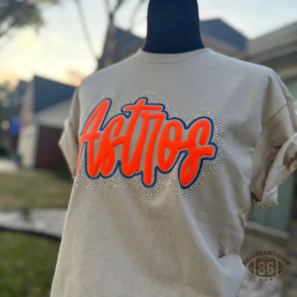 Custom Retro Puff Print Team Spirit Sweatshirt
