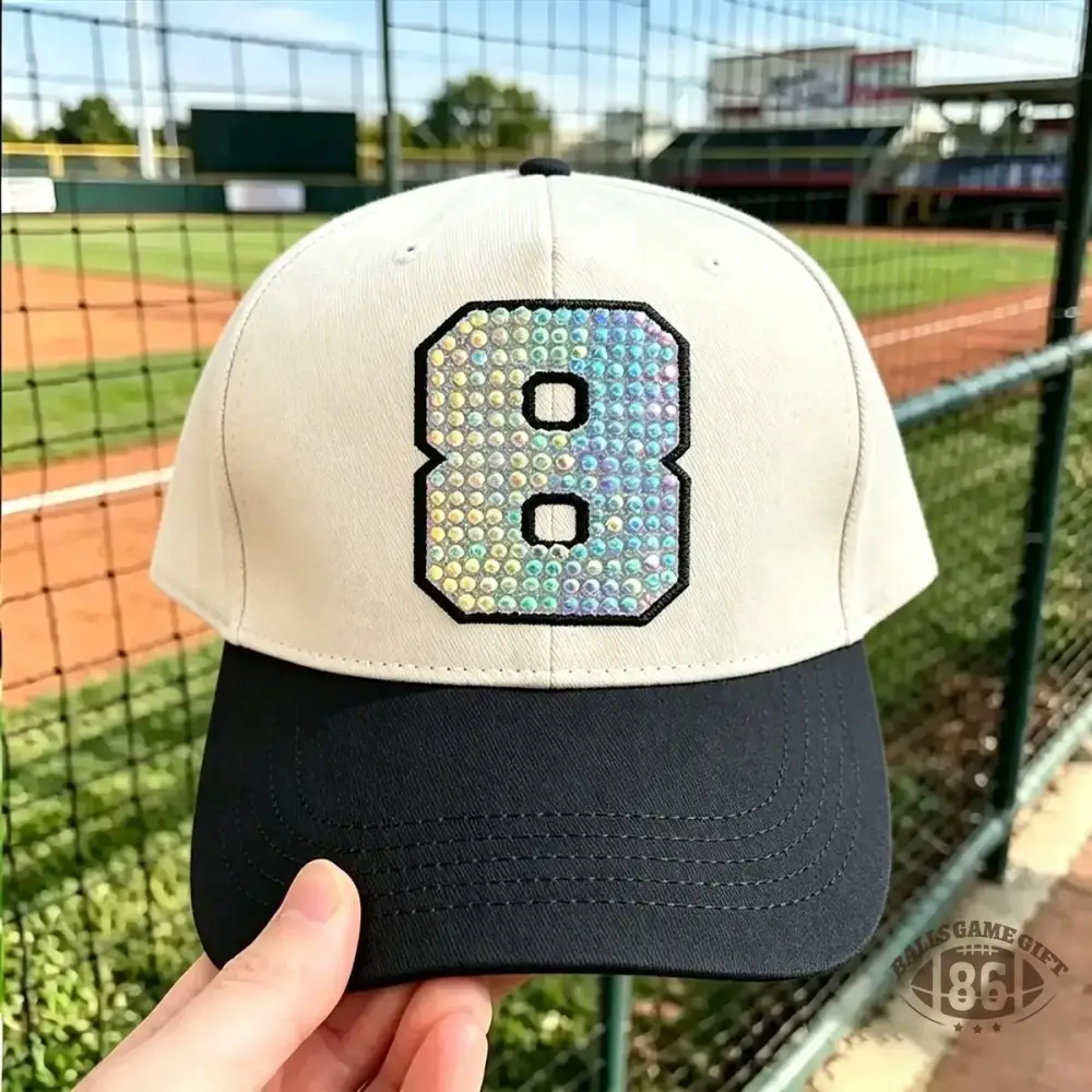 ✨ Custom Rhinestone Number Baseball Cap 