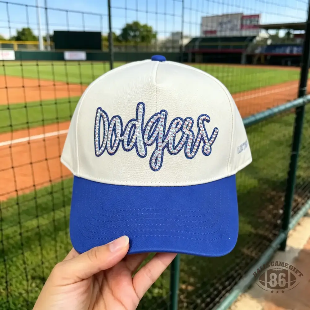 Custom Rhinestone Sparkly Glitter Snapback Hat for Team