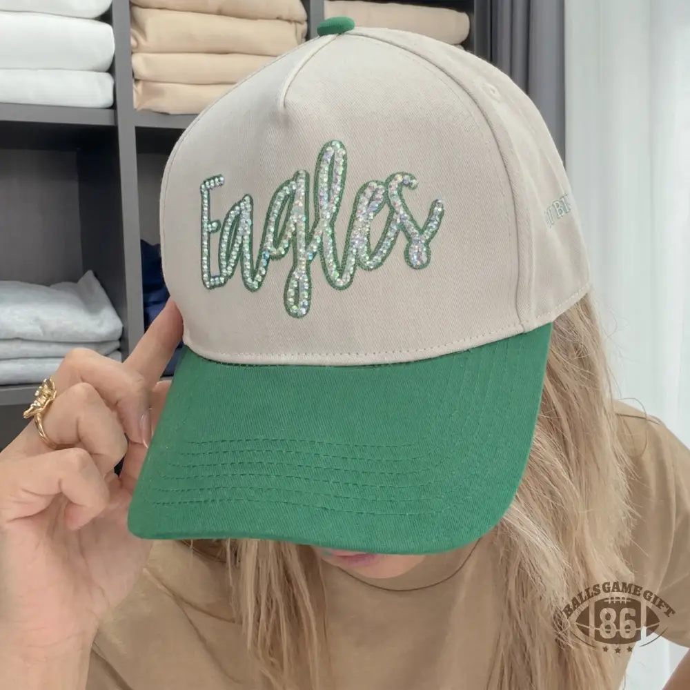 Custom Rhinestone Sparkly Glitter Snapback Hat for Team