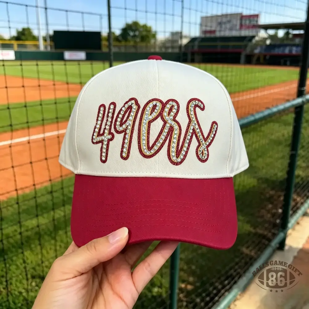 Custom Rhinestone Sparkly Glitter Snapback Hat for Team