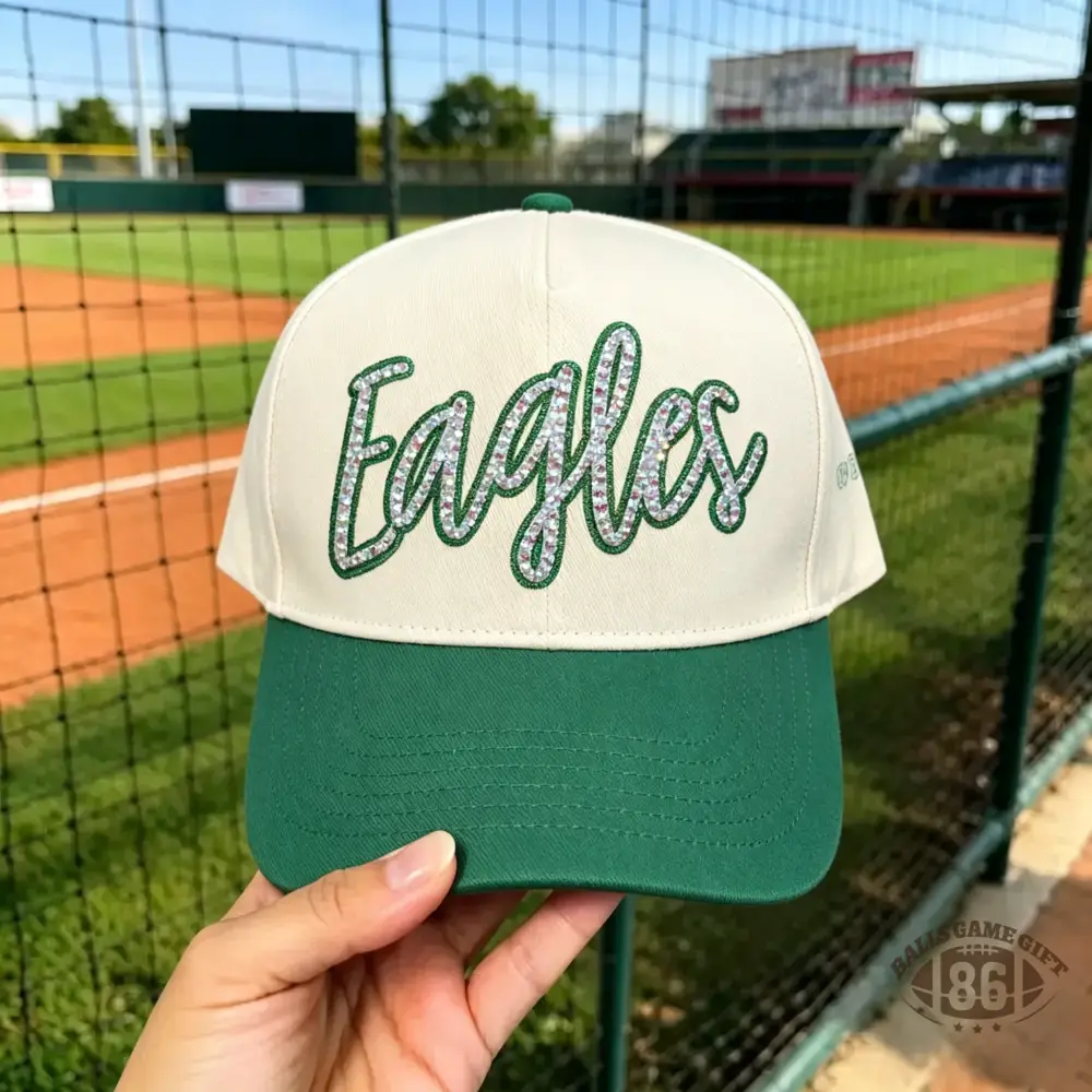 Custom Rhinestone Sparkly Glitter Snapback Hat for Team