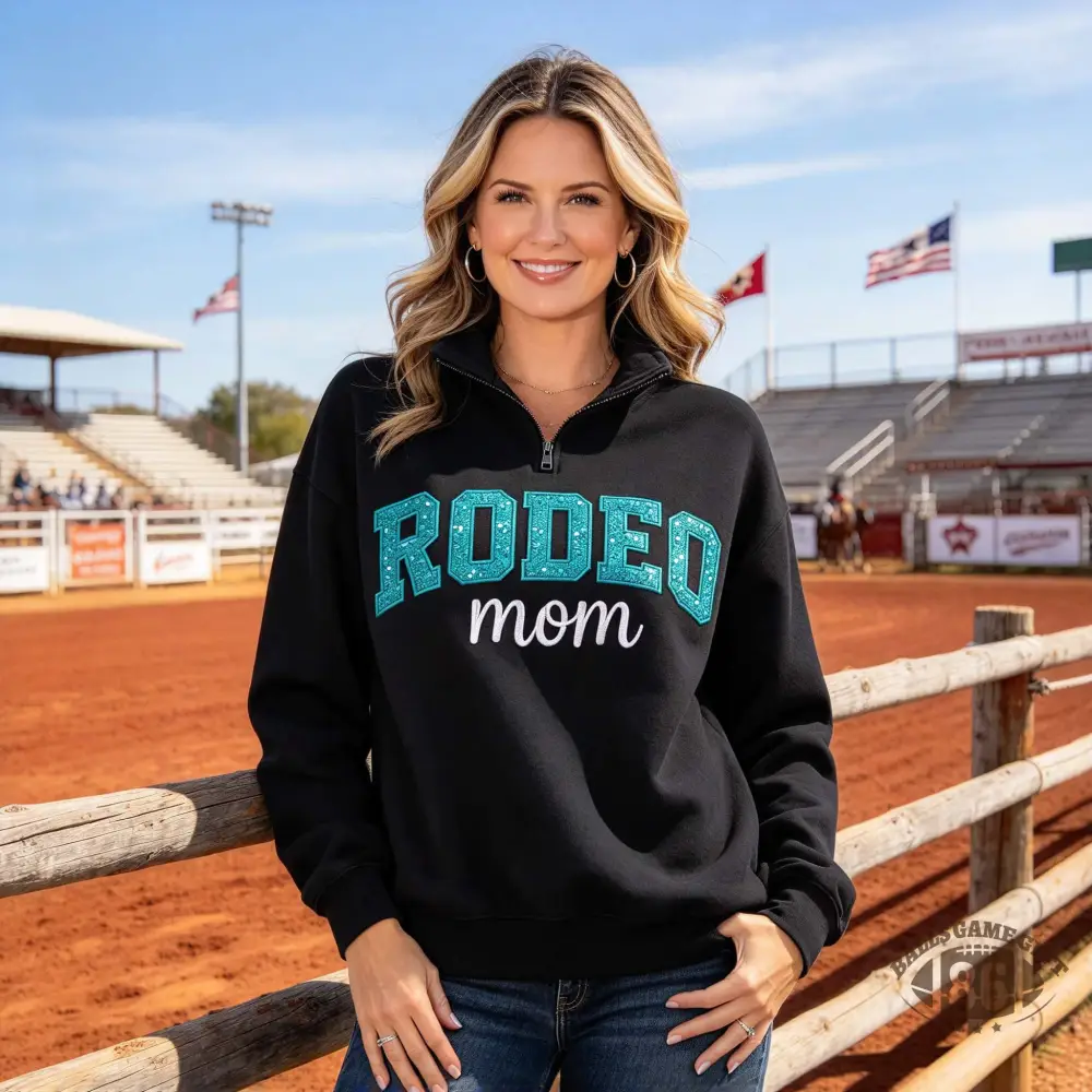 [Copy]Personalized Sequin Racing Mom Quarter Zip Sweatshirt | Custom Vertical Name & Red Bow