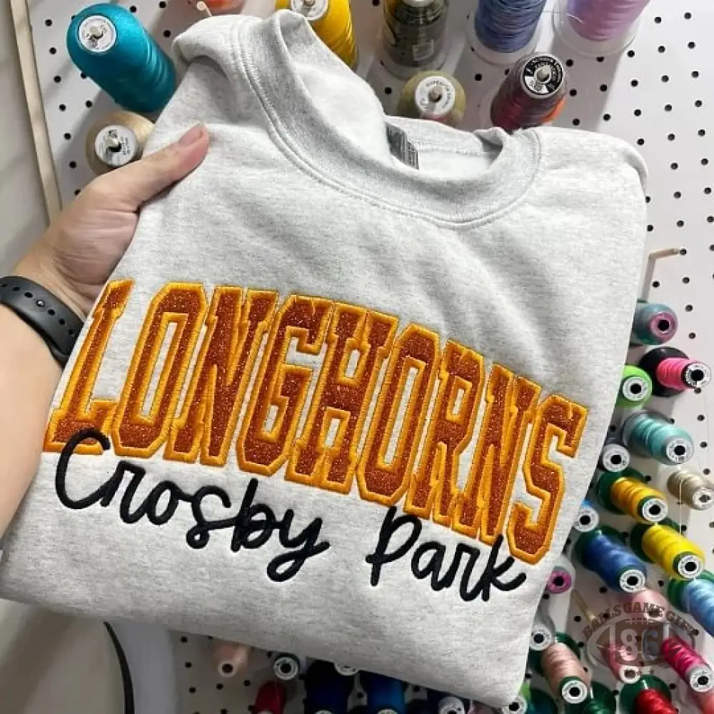 Custom School Mascot Spirit Glitter Tee