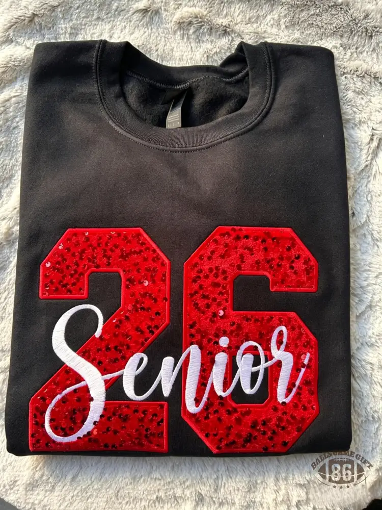 Custom Sequin Letter or Number Sweatshirt